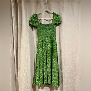 Reformation Green Dress